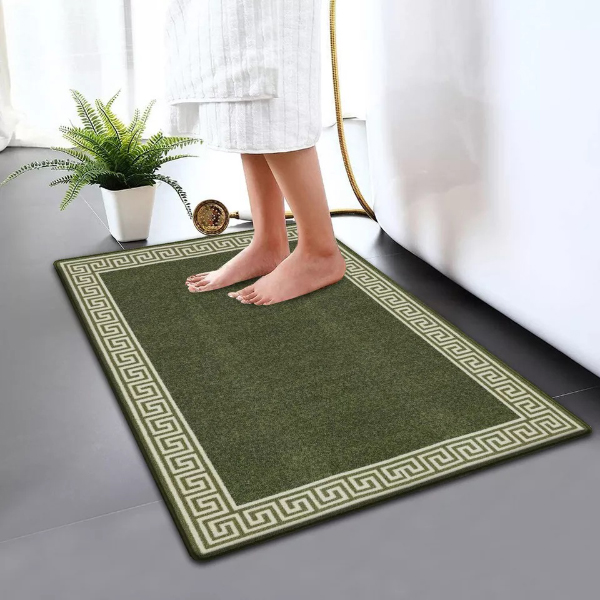 Non Slip Water Absorbent Bathroom Rug Moisture Proof Bath Mat