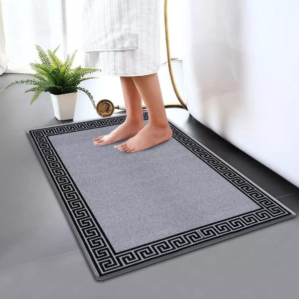 Non Slip Water Absorbent Bathroom Rug Moisture Proof Bath Mat