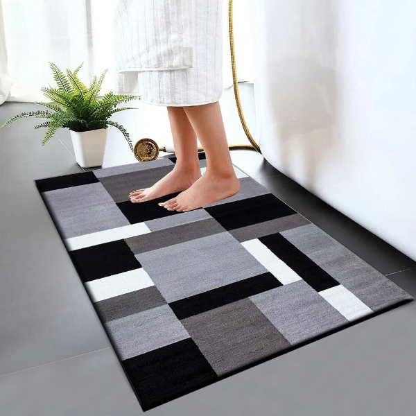 Non Slip Water Absorbent Bathroom Rug Moisture Proof Bath Mat