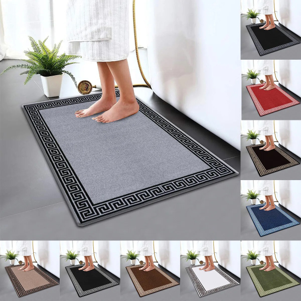 Non Slip Water Absorbent Bathroom Rug Moisture Proof Bath Mat