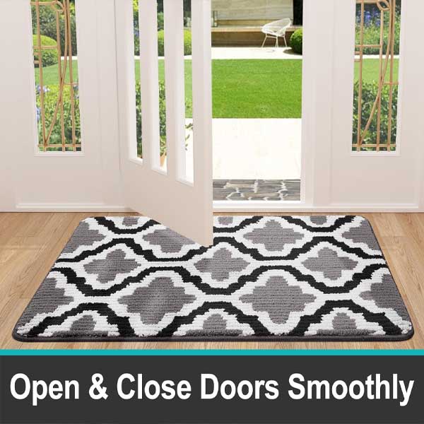 Non-slip Soft Doormats Machine Washable Doormats, Dirt Trapper Mat Super Absorbent Floor Mats