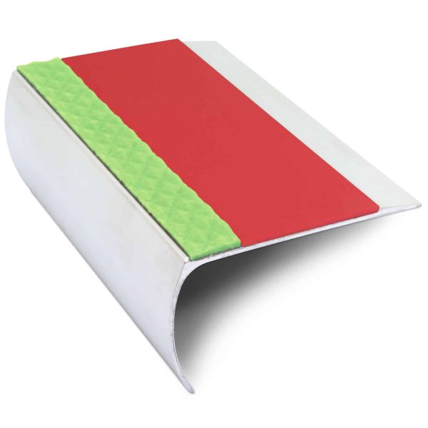 Commercial Stair Nosing 69mm x 40mm Edge Trim With Pvc Insert Non Slip