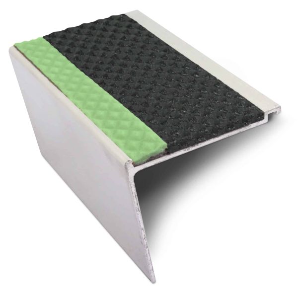 Commercial Stair Nosing 60mm x 55mm With PVC Insert step edge protection Tredsafe