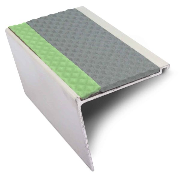 Commercial Stair Nosing 60mm x 55mm With PVC Insert step edge protection Tredsafe