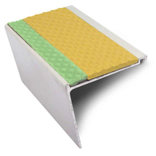 Commercial Stair Nosing 60mm x 55mm With PVC Insert step edge protection Tredsafe