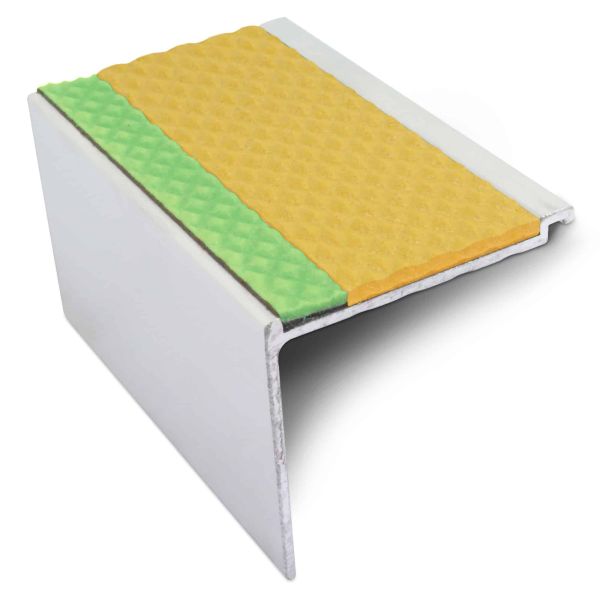 Commercial Stair Nosing 60mm x 55mm Tredsafe With PVC Insert step edge protection