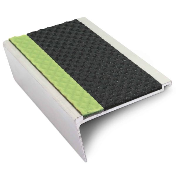 Commercial Stair Nosing 63mm x 32mm With PVC Insert step edge protection Tredsafe