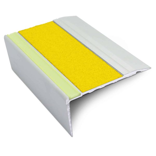 Commercial Stair Nosing 68mm x 33mm Non Slip Silicone Carbide Insert step edge protection