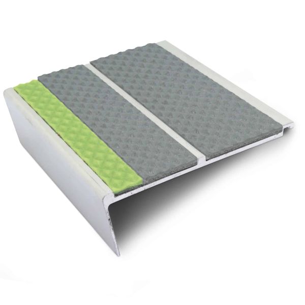 Commercial Stair Nosing 93mm x 32mm With PVC Insert step edge protection Tredsafe