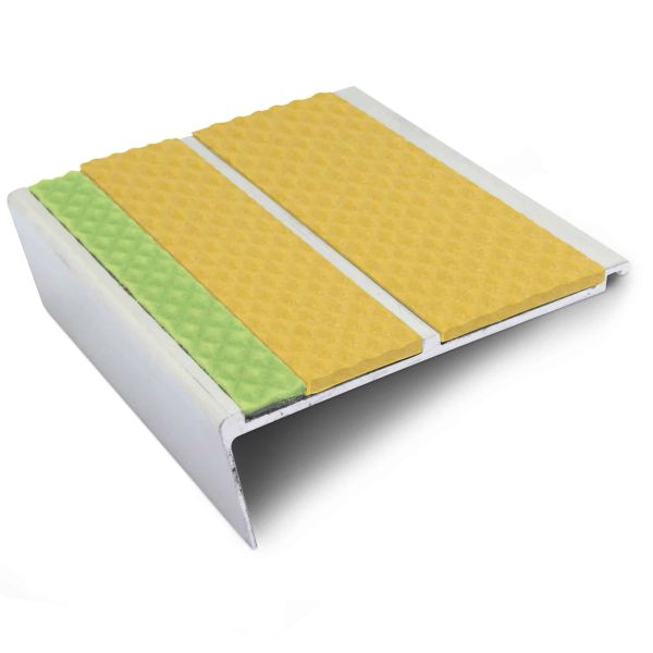 Commercial Stair Nosing 93mm x 32mm With PVC Insert step edge protection Tredsafe