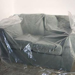 Polythene Dust Sheet Roll Decorating Dust Cover Clear Plastic Sheeting