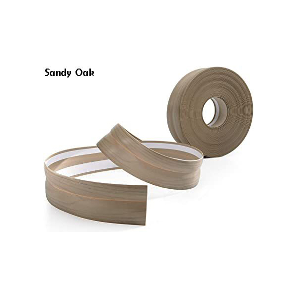 PVC Flexible Skirting Board Strip 5m Long Self Adhesive For Floor Wall Joint