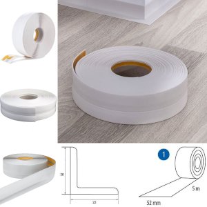 PVC Flexible Skirting Board Self Adhesive Transition Wall Caulk Strip