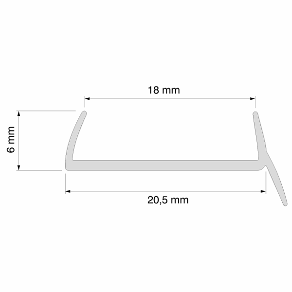 Pvc Kitchen Plinth Sealing Strip