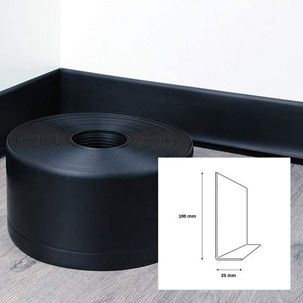 PVC Flexible Skirting Board for Floors & Walls 10m Roll