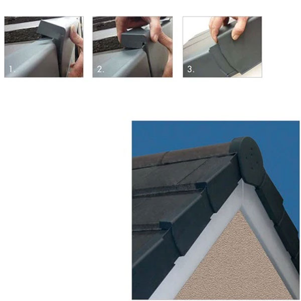 U Round Dry Verge PVC Roof Kit