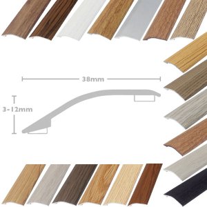 38mm Ramp Reducer Threshold Stick Down Door Bars Profile Edge Strip Laminate, Vinyl & Tile