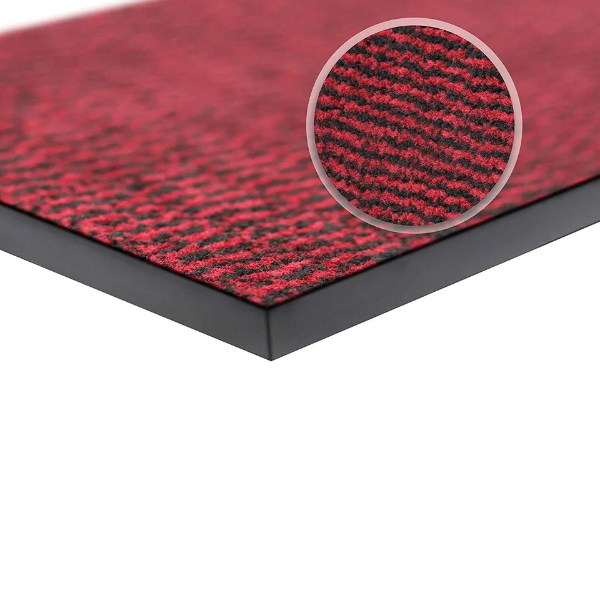 Red/Black Heavy Duty Rubber Barrier Mats Non Slip For Indoor And Outdoor