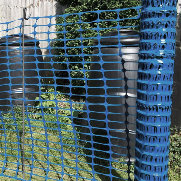 Reusable Blue Plastic Mesh Strong Safety Barrier Fence