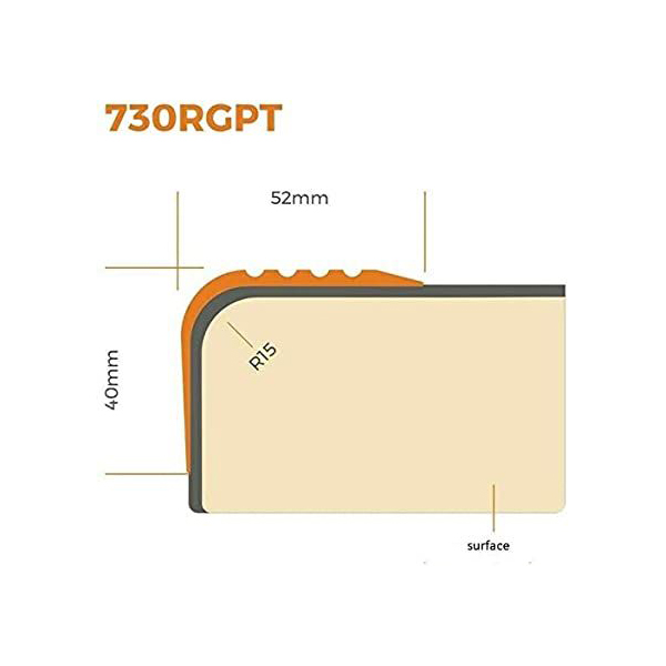 Bullnose Non Slip Stair Nosing PVC Rubber Angle Step Edge