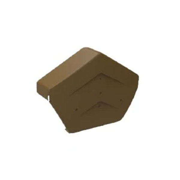 Ridge End Cap for Dry Verge Systems