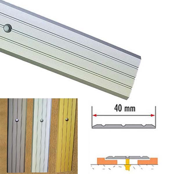 Aluminium Robust Rail Drilled For Doorways And Room Entryways