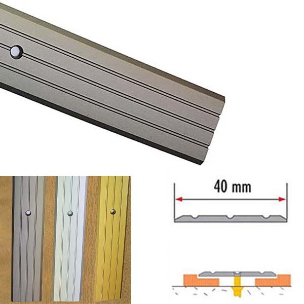 Aluminium Robust Rail Drilled For Doorways And Room Entryways