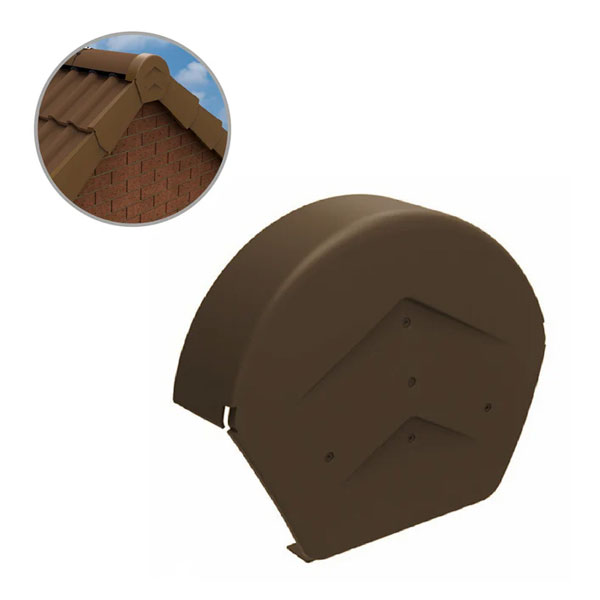 Round Ridge End Dry Verge Roof Kit 