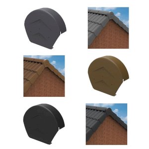 Round Ridge End Dry Verge Roof Kit 