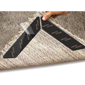 10pcs Anti Curling Rug Gripper for Wooden Floors Non Slip For Underlay to keep your Rug in Places