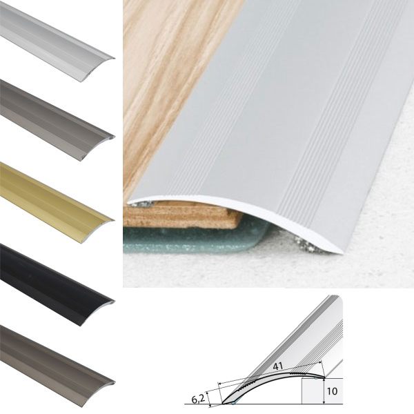 Self Adhesive Aluminium Door Thresholds For Wooden, Laminate, Carpet Vinyl Flooring