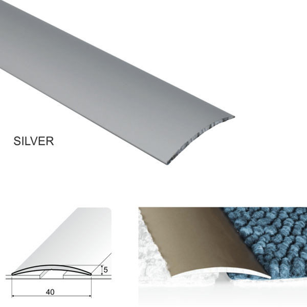 Self Adhesive Aluminium Door Thresholds For Connecting Wooden Or Carpet Floors