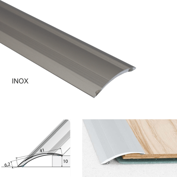 Self Adhesive Aluminium Door Thresholds For Wooden, Laminate, Carpet Vinyl Flooring