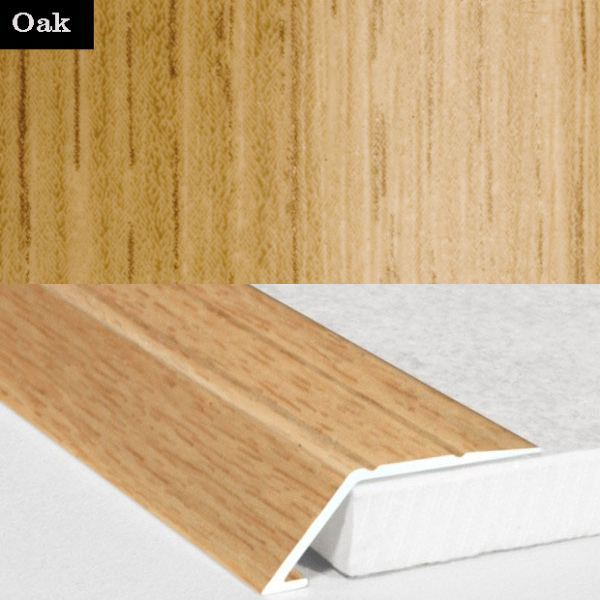 Self Adhesive Aluminium Wood Effect door Threshold Ramp