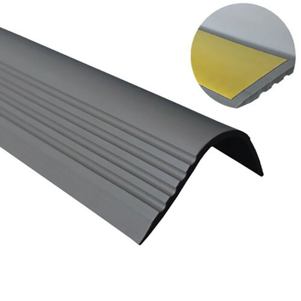 Anti Slip Bullnose Stair Nosing Rubber Angle Step Edge PVC Self Adhesive