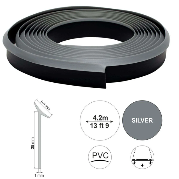 Self Adhesive UPVC Flexible Worktop Seal Strip Trim 9.5mm Thick