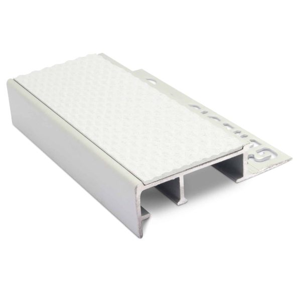 Slimline Ceramic Tile-In Nosing Non Slip Tredsafe 12.5mm