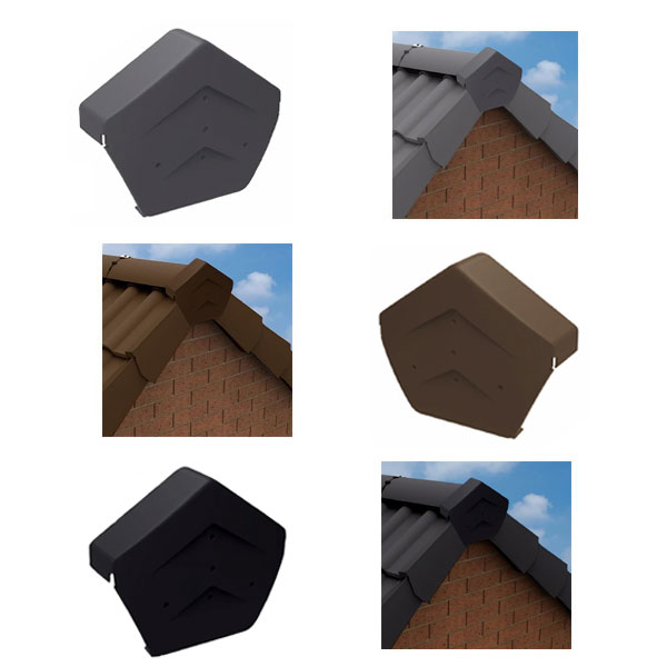 Square Ridge End Dry Verge Roof Kit 