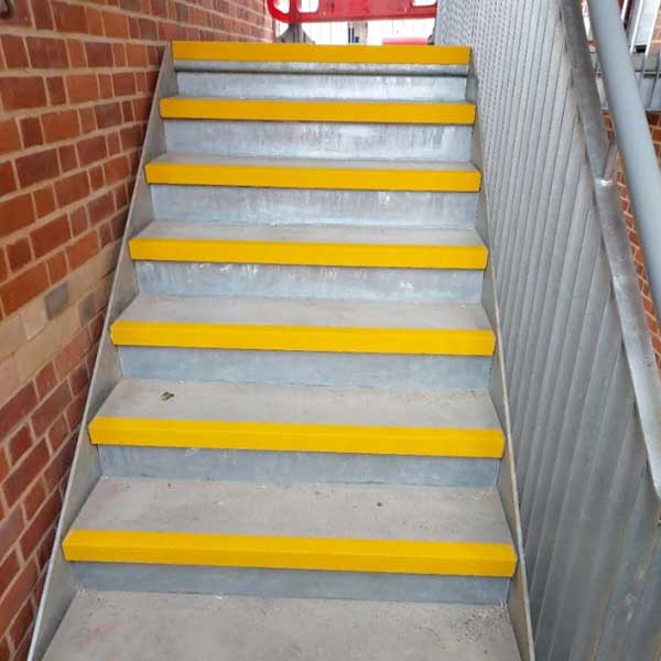 Stair Tread Nosing 55mm Anti-Slip Hard Wearing GRP