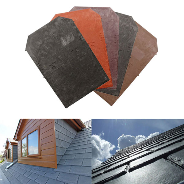 Tapco Plastic Slate Roof Tiles Synthetic Roof Shingles