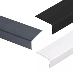 Unequal Angle Plastic Trim PVC Cover Strip Rigid Corner Angle Edging 1m