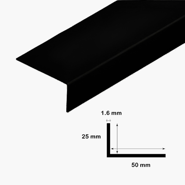 2.5m Unequal Plastic PVC Corner Protector 90 Degree Angle Trim