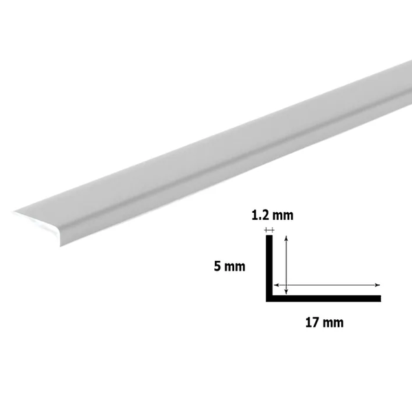 2.5m Unequal Plastic PVC Corner 90 Degree Angle Trim