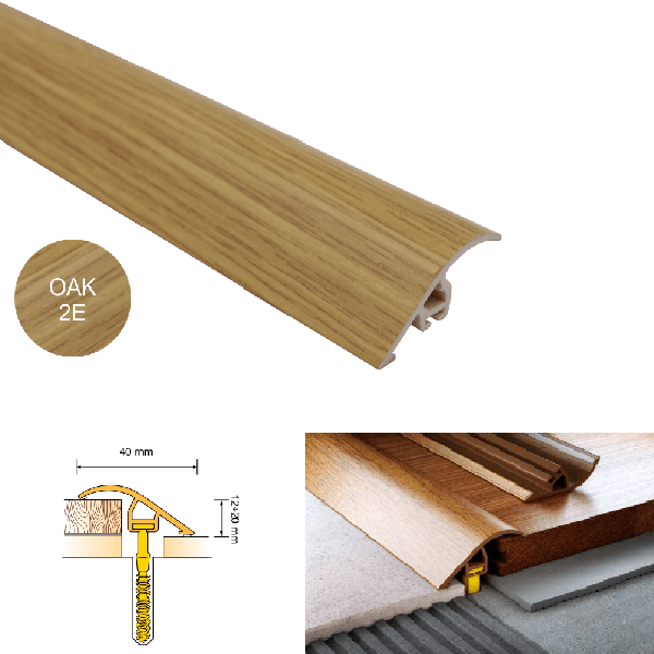 UPVC Wood Effect Door Threshold Ramp