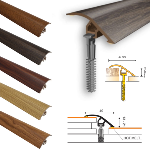 UPVC Wood Effect Door Threshold Ramp