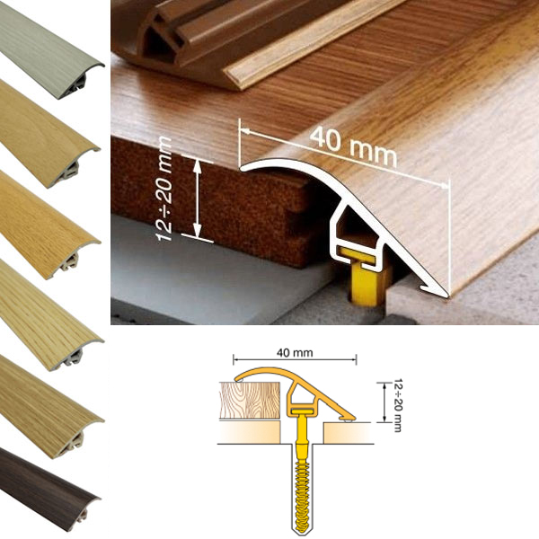 Wood Effect UPVC Door Threshold