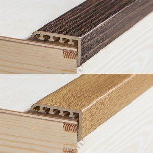 20mm UPVC Wood Effect Stair Edge Nosing 