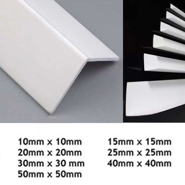 White Plastic Pvc Corner 90 Degree Angle Trim