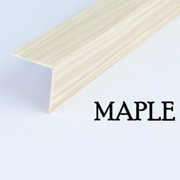 Plastic PVC Corner Angle Trim Wall Corner Guard Edge Protector Wood Effect