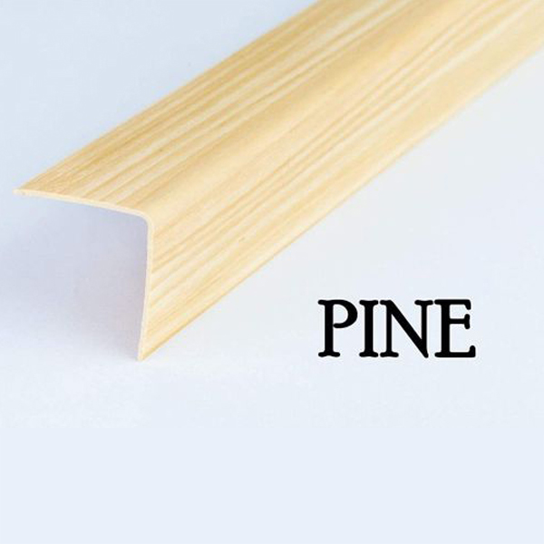 Plastic PVC Corner Trim Wall Corner Guard Edge Protector Wood Effect